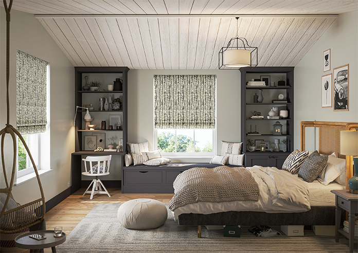 Urbanite, Glimmer Jet - Motorised Roman Blind - Image 8